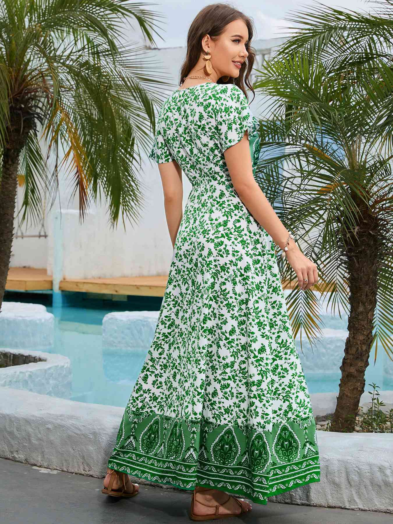 Bohemian Surplice Maxi Dress