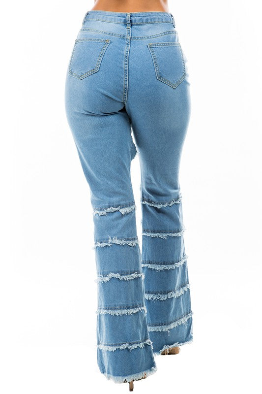 Multi Cut Denim Jeans